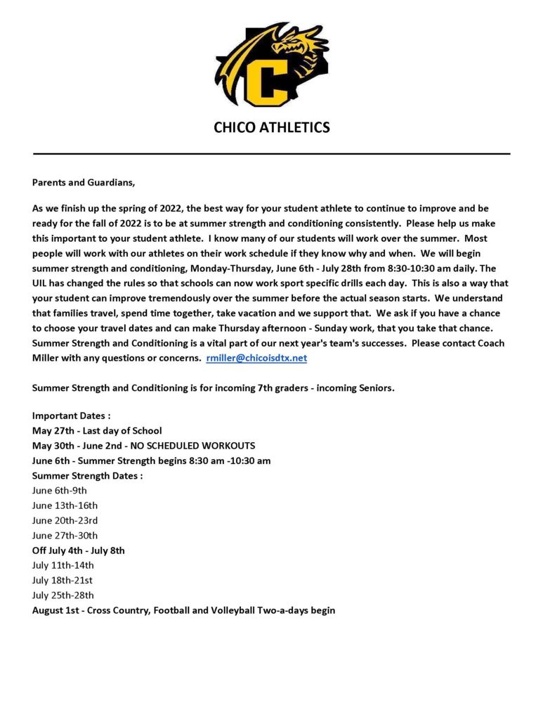 Summer Strength and Conditioning